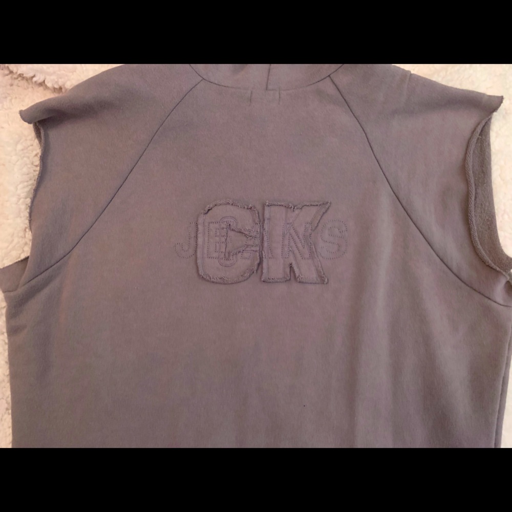 Calvin Klein Jeans Sleeveless Zip-Up Hoodie